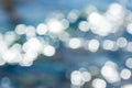 Abstract background, blur glare on sparkling water Royalty Free Stock Photo