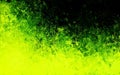 Black green yellow old abstract background with blur, gradient and watercolor texture.