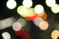 Abstract background of blurred city lights with bokeh effect Royalty Free Stock Photo