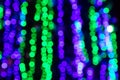 Abstract background. Blurred colorful circles bokeh of Christmas lights Royalty Free Stock Photo