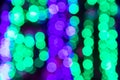 Abstract background. Blurred colorful circles bokeh of Christmas lights Royalty Free Stock Photo