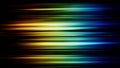 Abstract background blurred green red yellow blue rays light on black with the gradient texture lines effect motion design pattern Royalty Free Stock Photo