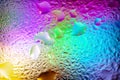 Abstract background. Abstract blurred image of colored soft spots of gradients and highlights through wet glass. The texture of Royalty Free Stock Photo