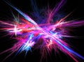 Abstract background with blurred magic neon light