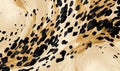 Abstract background blurred spots texture coloring leopard.