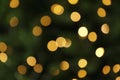 Abstract background with blurred yellow Christmas lights Royalty Free Stock Photo