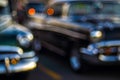 Abstract background with bokeh defocused classic car Royalty Free Stock Photo