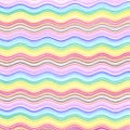 Bright color wavy lines pattern