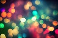 Abstract background with bright colorful bokeh lights. De focused Royalty Free Stock Photo