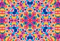 Abstract background with bright colorful concentric pattern