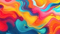 Abstract background with bright colors and fluid shapes Dynamic composition with glowing lines