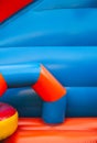 Abstract background of bright colourful plastic playground