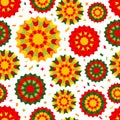 Abstract background seamless pattern with ethnic ornament. Element with mexican pattern. Template for greeting card