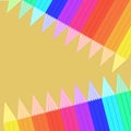 Abstract background with bright pencils colorful designs vector illustration