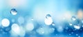 Abstract background bubbles in blue water floating bubble bokeh