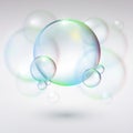 Abstract background with bubbles
