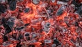 Abstract background of burning charcoal Royalty Free Stock Photo