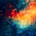 Abstract background that bursts with a full spectrum of colors and a wealth of textures.