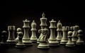 Abstract background of business concept . Standing King of chess