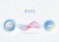 Abstract background. Buttons, Switchers. Soft UI. Vector illustration