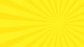 Abstract background with cartoon rays of yellow color. Template for your projects. The cartoon sun. Flat style Royalty Free Stock Photo