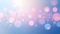 Abstract Background with Soft Pink, Blue, and White Bokeh Lights and Gentle Gradient for Dreamy and Romantic Themes Royalty Free Stock Photo