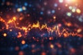 Abstract Background chart stock market bokeh background. ai generative Royalty Free Stock Photo