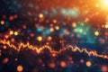 Abstract Background chart stock market bokeh background. ai generative Royalty Free Stock Photo