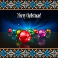 Abstract background with Christmas decorations