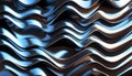 Abstract background chrome metal wave, light neutral tones of rainbow. Royalty Free Stock Photo