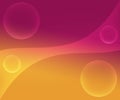 Abstract Background Circles with Dark Magenta , Pink and Yellow Light Orange with Curves Royalty Free Stock Photo