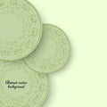 Abstract background of circles with decorative elements, brochure template