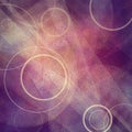 Abstract background with circles floating on triangles and angles in random artsy pattern