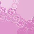 Abstract background with circles from monograms.