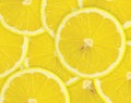 Abstract background with citrus-fruit of lemon slices. Close-up. Studio photography. Royalty Free Stock Photo