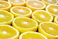 Abstract background with citrus-fruit of orange slices. Close up Royalty Free Stock Photo