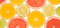 Abstract background of citrus slices. Close-up. Studio photography Royalty Free Stock Photo