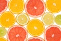 Abstract background of citrus slices. Close-up. Studio photography Royalty Free Stock Photo