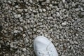Only crushed stone close-up. Rocks under your feet Royalty Free Stock Photo