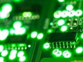 Abstract background,close up green circuit board. Electronic computer hardware technology. Mainboard computer background. Integrat Royalty Free Stock Photo