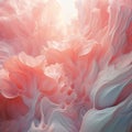 abstract background, a close up of a pink and blue background, a digital painting, endless flowing ethereal drapery