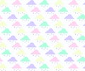 Abstract background with cloud ,sky and star in pastel color.