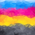 Abstract background in cmyk colors