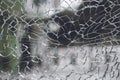 Abstract background of cobweb cracks The texture of the broken cracks.