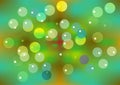 Abstract background collection of colorful bubbles mixed in green Royalty Free Stock Photo