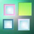 Abstract background of color boxes. Template for a text