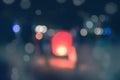 Background blurred bokeh. Lights Ceremonies. Light the lights at night In celebrations Royalty Free Stock Photo