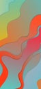 Abstract background of color paper cutting style, vector graphic design,Wallpaper for mobile desktop