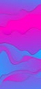 Abstract background of color paper cutting style, vector graphic design,Wallpaper for mobile desktop