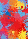 Abstract background of color stains of paints